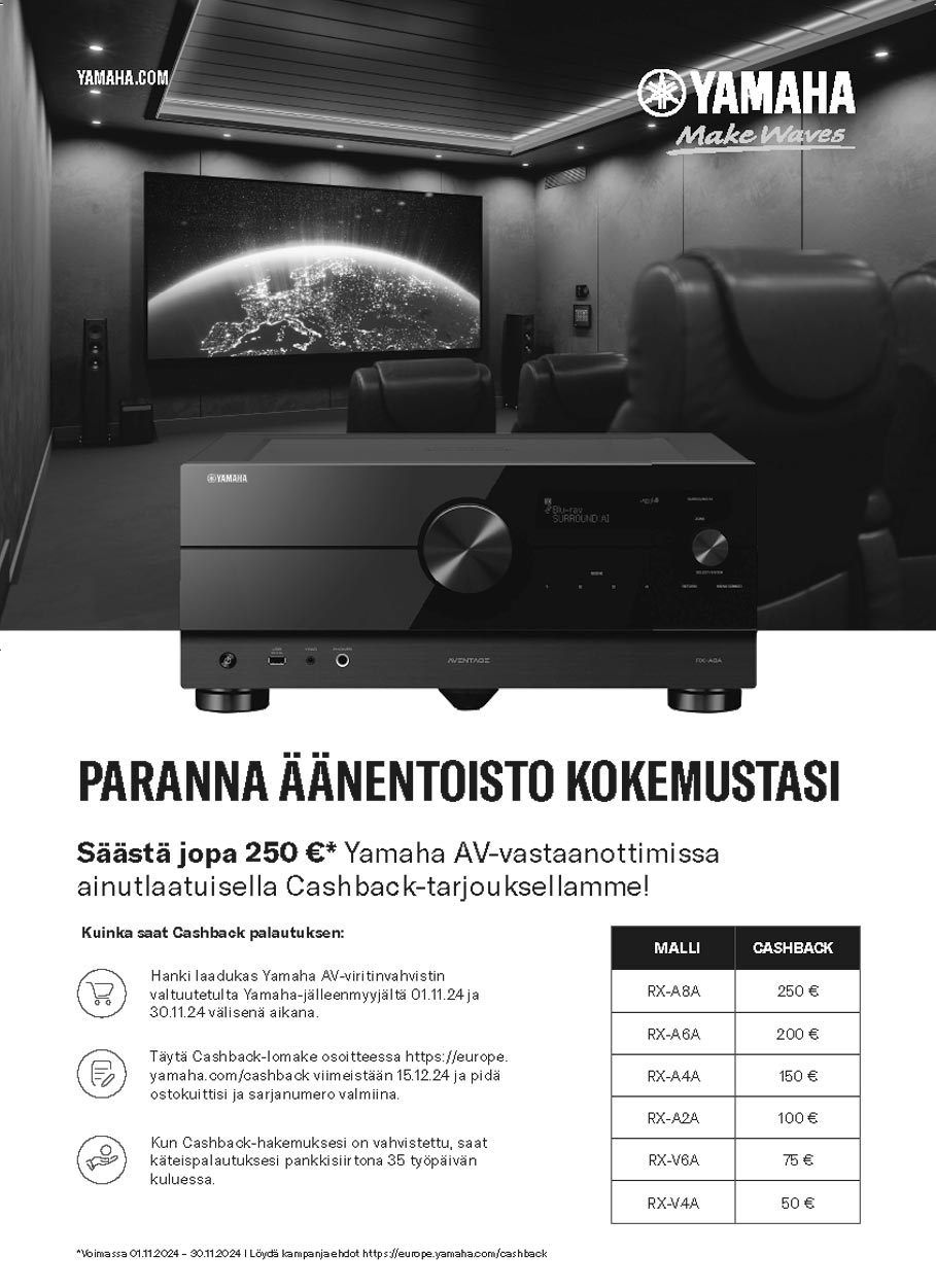 Yamaha cash back kampanja Yamaha cash back kampanja