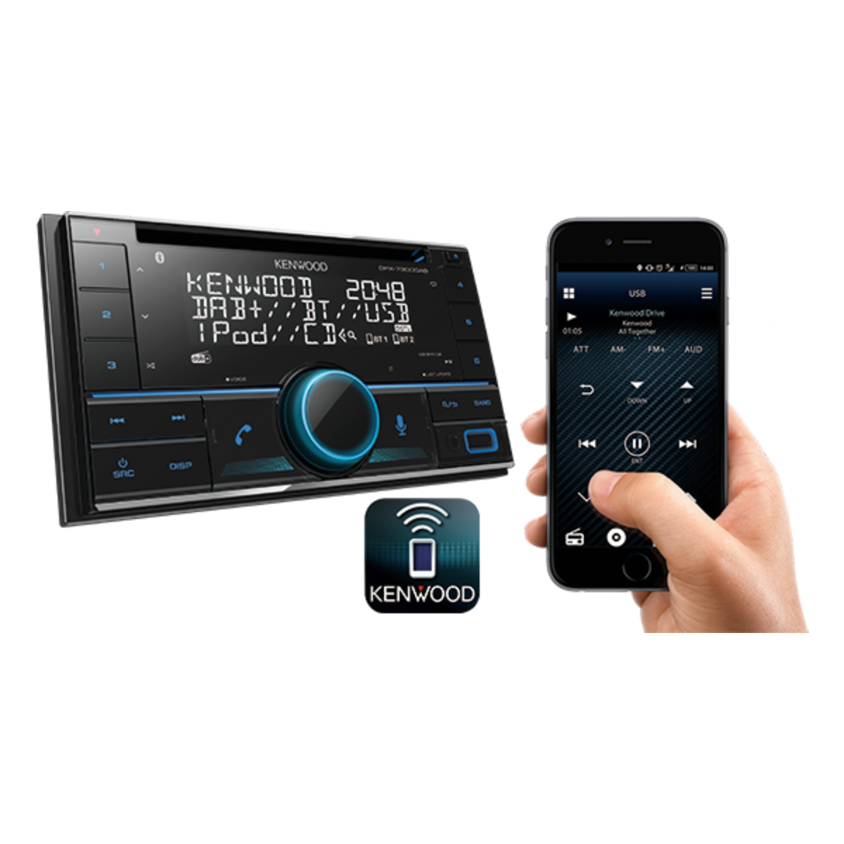 Kenwood DPX-M3300BT hero