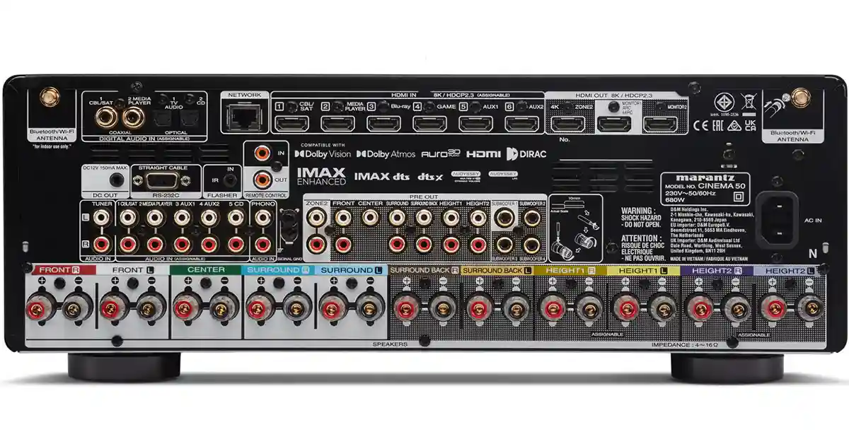Marantz Cinema 50 vahvistin ominaisuudet