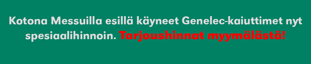 Messukaiuttimet alehintaan