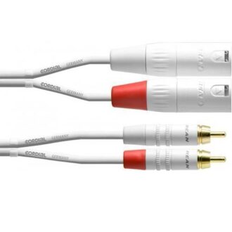 Cordial CFU 1.5 MC Snow - XLR U RCA U välikaapeli
