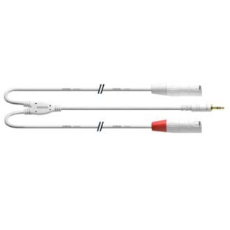 Cordial CFY 1.5 WMM-LONG-SNOW (3.5mm stereo - 2 x XLR)