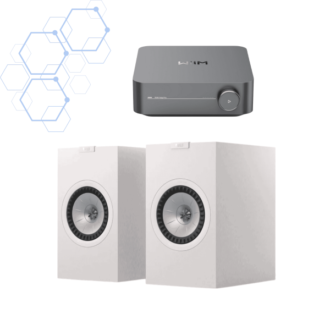 WiiM Amp Pro + KEF Q3 Meta verkkovahvistinpaketti