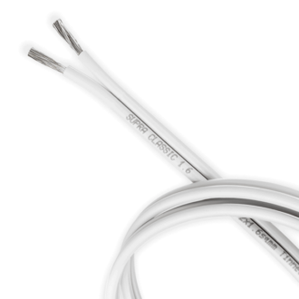 Supra Classic Mini 2 x 1.6 mm valkoinen kaiutinjohto