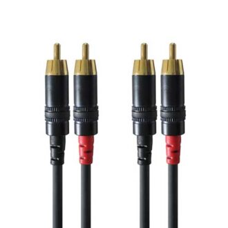 Cordial CFU 3 CC musta | RCA johto 3m