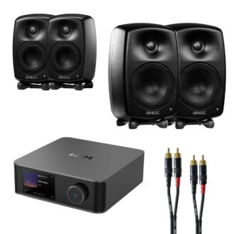 Olohuonepaketti TV- ja musiikkikäyttöön: Genelec + WiiM Ultra