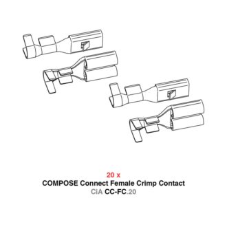 Helix CiA CC-FC.20 puristusliitinsarja COMPOSE naarasliittimille