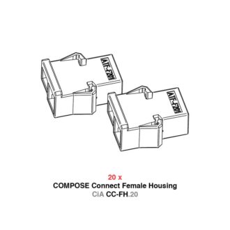 Helix CiA CC-FH.20 Naarasliitinpakkaus COMPOSE  puristusliittimille.