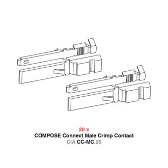 Helix CiA CC-MC.20 puristusliitinsarja COMPOSE urosliittimille