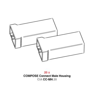 Helix CiA CC-MH.20 Male Housing Kit for COMPOSE Connect Plug connections