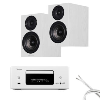 Denon CEOL RCD N12 + Wharfedale DIAMOND 12.2 paketti valkoinen tammi