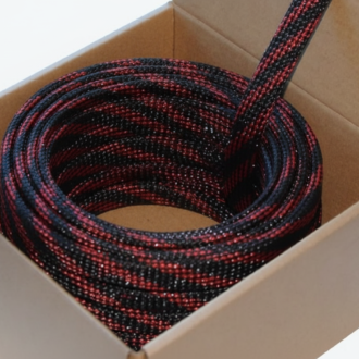 FOUR Connect 4-NS100M-BR6 nylonsukka musta / punainen 6/12mm 100m