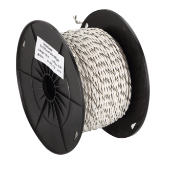 ACV Kaiutinkaapeli twisted 2x0.75mm² valkoinen/valkoinen-musta 100m